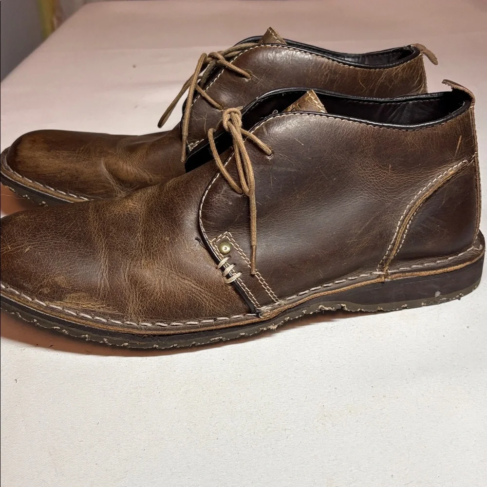 Crevo Brown Longport Lace Up Low Boot Size 10